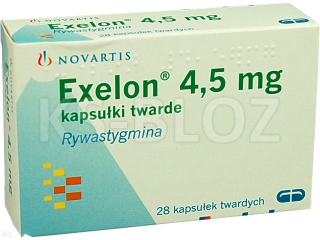 Exelon interakcje ulotka kapsułki twarde 4,5 mg 28 kaps. (blist.)