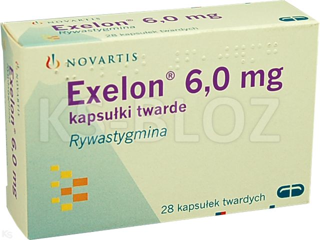 Exelon interakcje ulotka kapsułki twarde 6 mg 28 kaps.