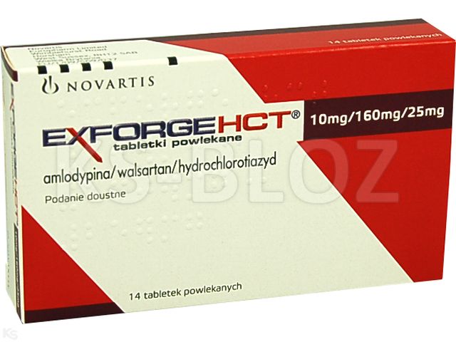 Exforge HCT interakcje ulotka tabletki powlekane 10mg+160mg+25mg 