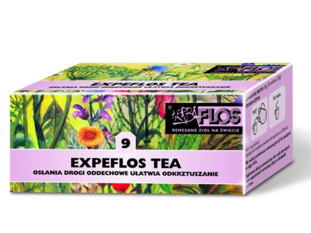 Expeflos Tea interakcje ulotka zioła do zaparzania w saszetkach - 25 toreb. po 2 g