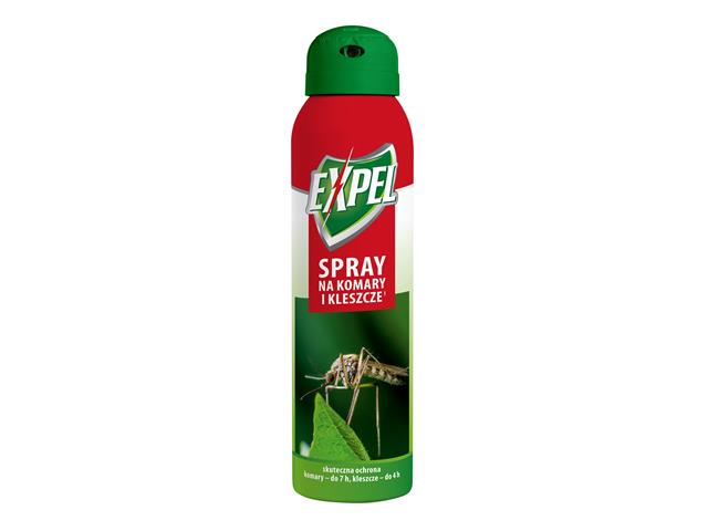 Expel Spray Na Komary I Kleszcze I interakcje ulotka spray do stosowania na skórę  90 ml