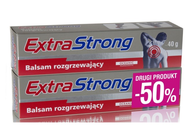 EXTRASTRONG Bals. Zestaw rozgrzew. X2 drugiI-50% interakcje ulotka zestaw  40 g