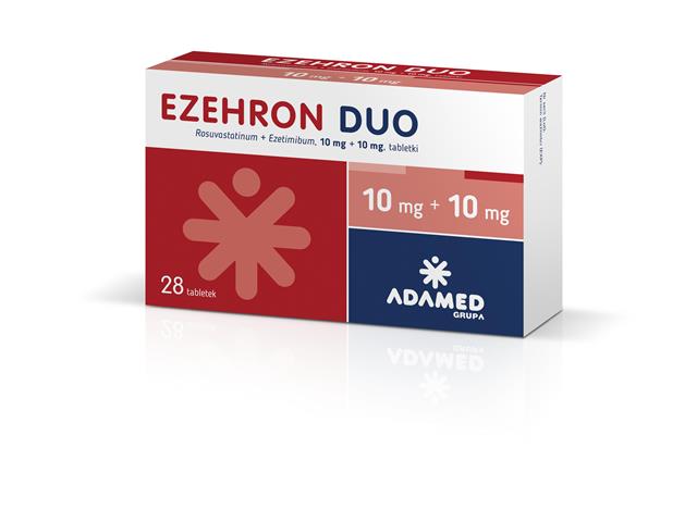 Ezehron Duo interakcje ulotka tabletki 0,01g+0,01g 28 tabl.