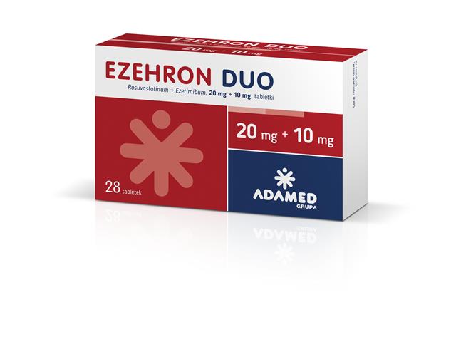 Ezehron Duo interakcje ulotka tabletki 20mg+10mg 28 tabl.