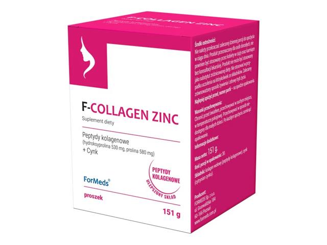 F-Collagen Zinc interakcje ulotka proszek  151 g