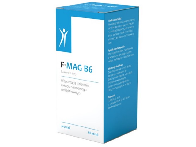 F-Mag B6 interakcje ulotka proszek  60 daw.
