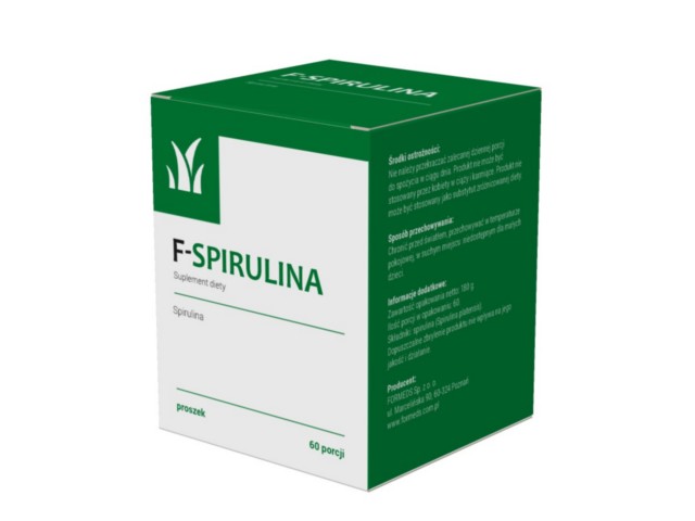 F-Spirulina interakcje ulotka proszek  60 daw.