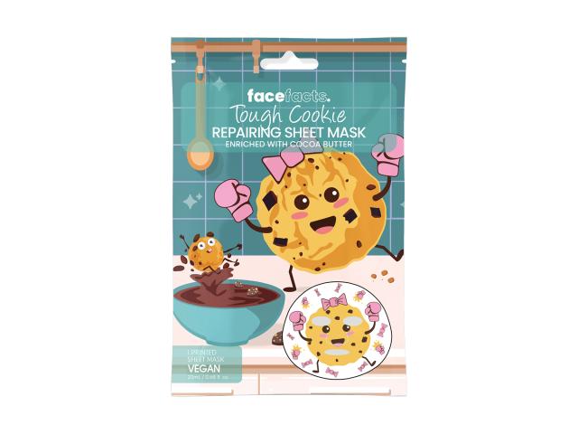 Face Facts Tough Cookie Maska regenerująca w płachcie interakcje ulotka maseczka - 20 ml