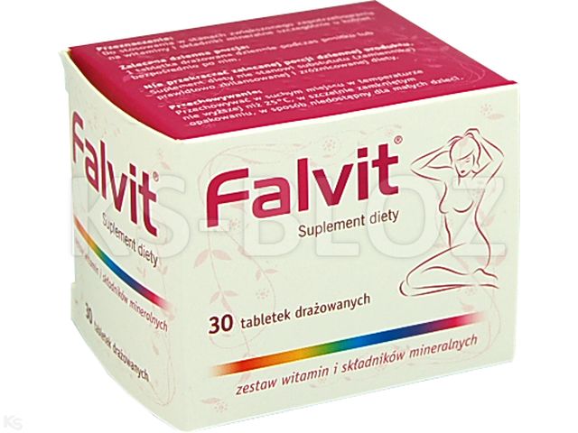 Falvit interakcje ulotka tabletki  30 tabl.