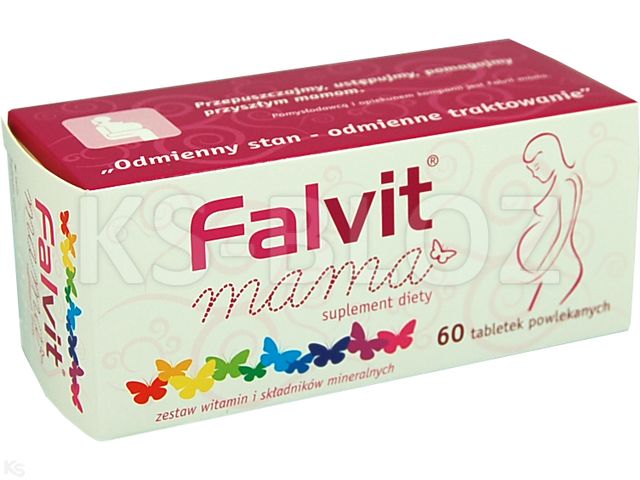 Falvit Mama interakcje ulotka tabletki powlekane  60 tabl.