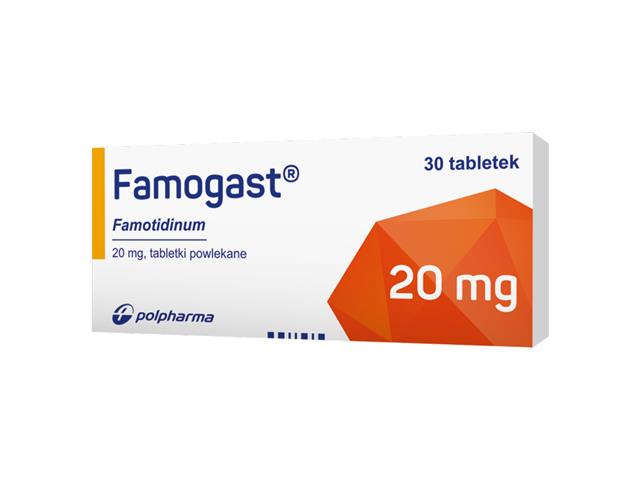 Famogast interakcje ulotka tabletki powlekane 20 mg 