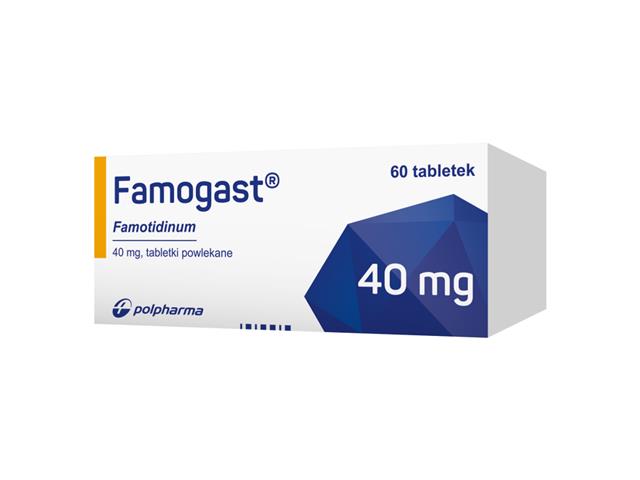 Famogast interakcje ulotka tabletki powlekane 40 mg 60 tabl. | 6 blist.po 10 szt.
