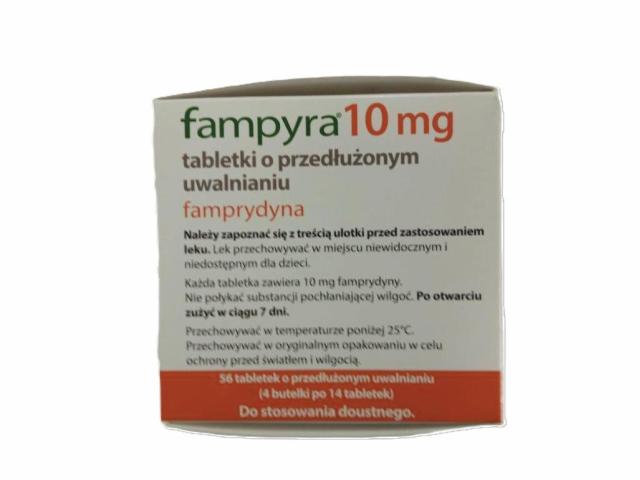 Fampyra interakcje ulotka tabletki o przedłużonym uwalnianiu 10 mg 56 tabl. (4 but. po 14 tabl.)