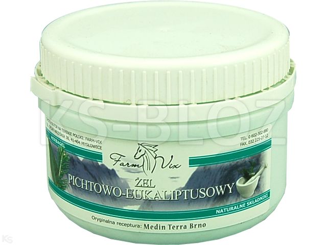 Farm-Vix Żel pichtowo-eukaliptusowy interakcje ulotka żel - 350 g