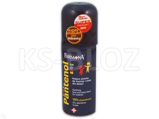 Farmona Nivelazione Pantenol Kids Pianka do twarzy i ciała kojąca interakcje ulotka spray  100 ml