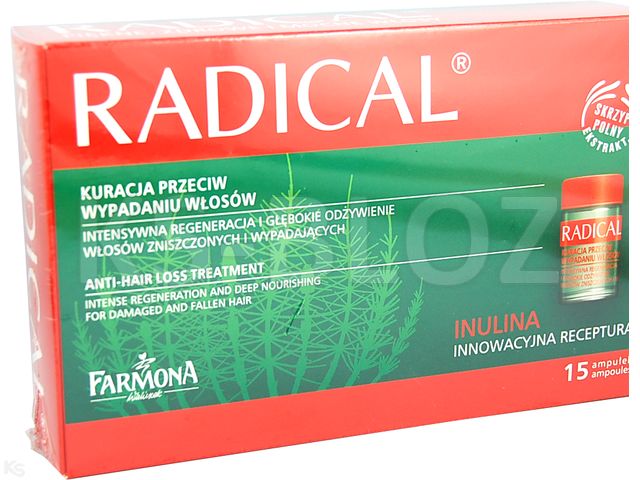 Farmona Radical Odżywka-ampułki do włosów interakcje ulotka  5 ml 15 amp.
