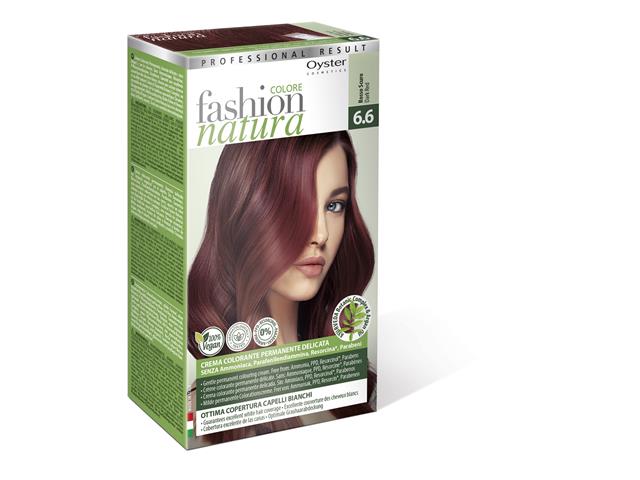 FASHION NATURA Farba do włosów Krem+Utrwalacz+Kuracja 6,6 ciemno-czerwony interakcje ulotka farba do włosów  50 ml | + 50 ml + 15 ml