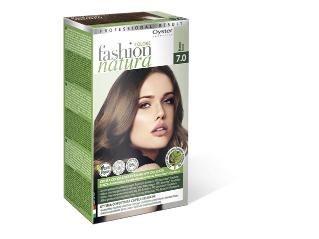 FASHION NATURA Farba do włosów Krem+Utrwalacz+Kuracja 7,0 blond interakcje ulotka farba do włosów  50 ml | + 50 ml + 15 ml