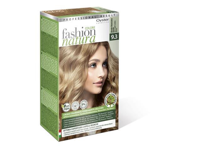 FASHION NATURA Farba do włosów Krem+Utrwalacz+Kuracja 9,3 jasno-złocisty blond interakcje ulotka farba do włosów  50 ml | + 50 ml + 15 ml