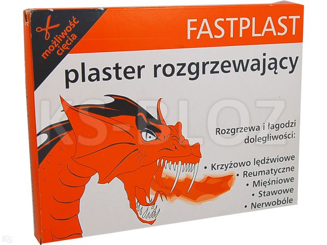 FASTPLAST Plaster rozgrzewający interakcje ulotka plaster leczniczy - 50 szt.