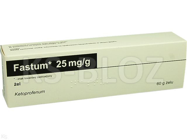 Fastum interakcje ulotka żel 25 mg/g 60 g