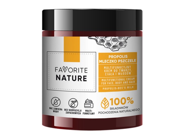 Favorite Natura Krem do twarzy, ciała, włosów multifunkcyjny propolis mleczko pszczele interakcje ulotka krem - 100 ml
