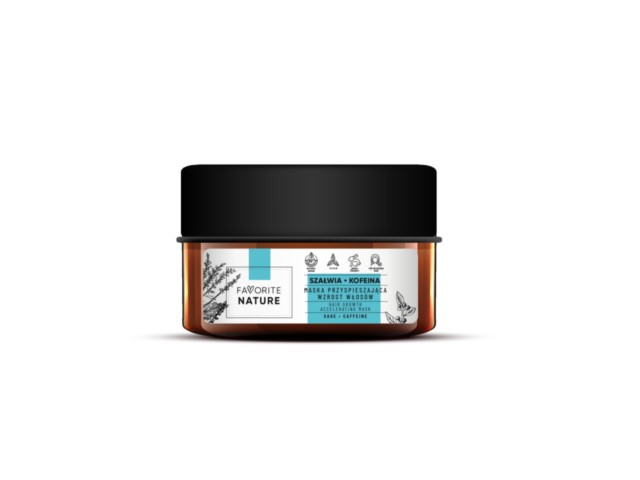 Favorite Nature Maska przyspieszająca wzrost włosów szałwia kofeina interakcje ulotka maska do włosów - 200 ml