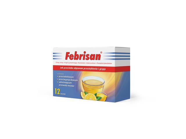 Febrisan interakcje ulotka proszek musujący (750mg+60mg+10mg)/5g 12 sasz. po 5 g