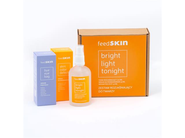 FEEDSKIN Zestaw rozjaśniający do twarzy Tonik+Serum na przebarwienia+Serum pod oczy interakcje ulotka zestaw - 100 ml (+ 30 ml + 30 ml)