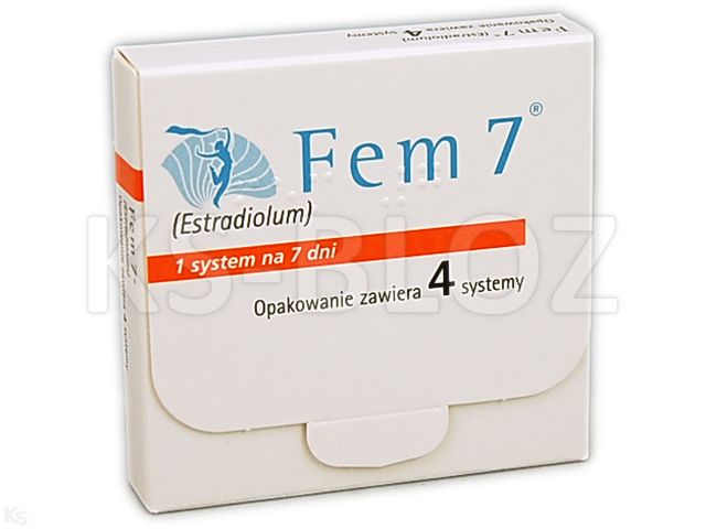 Fem 7 interakcje ulotka system transdermalny,plaster 0,05 mg/24h (1,5 mg) 4 szt. | 15 cm2