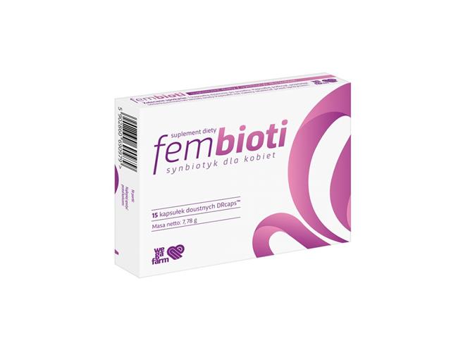 Fembioti interakcje ulotka kapsułki - 15 kaps.