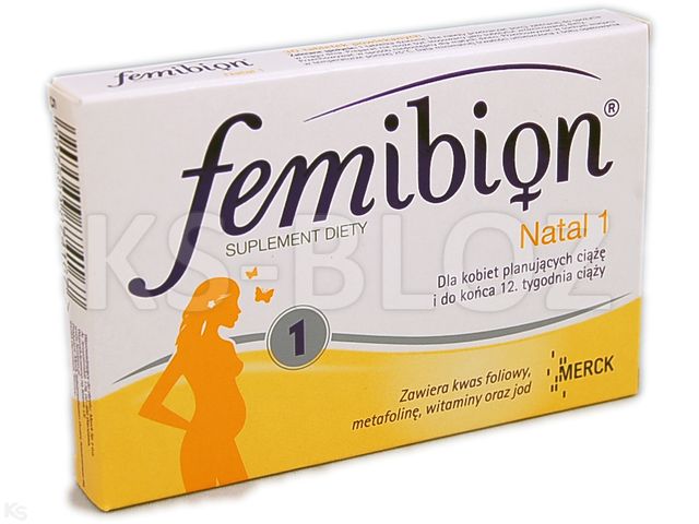 Femibion Natal 1 interakcje ulotka   30 tabl.