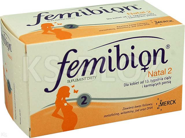 Femibion Natal 2 interakcje ulotka zestaw - 30 tabl. + 30 kaps.