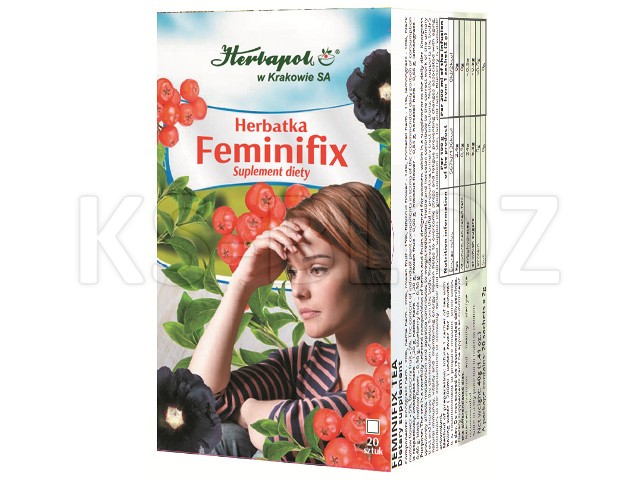 Feminifix Herbatka interakcje ulotka herbata 2 g 20 toreb.