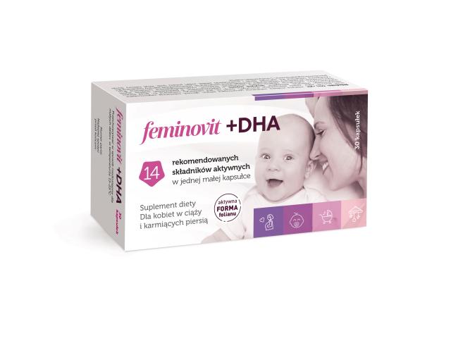Feminovit + DHA interakcje ulotka kapsułki 30 kaps.