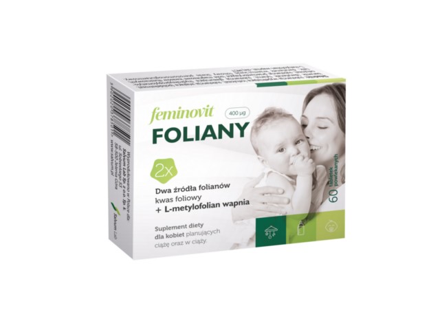 Feminovit Foliany interakcje ulotka tabletki powlekane  60 tabl.