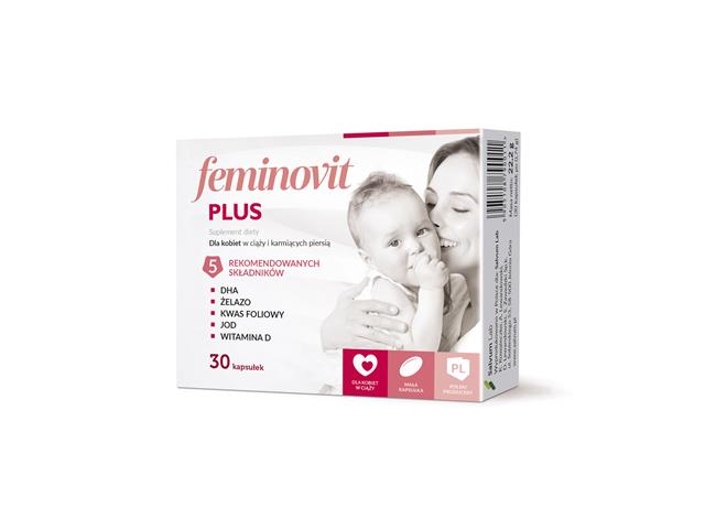 Feminovit Plus interakcje ulotka kapsułki miękkie  30 kaps.