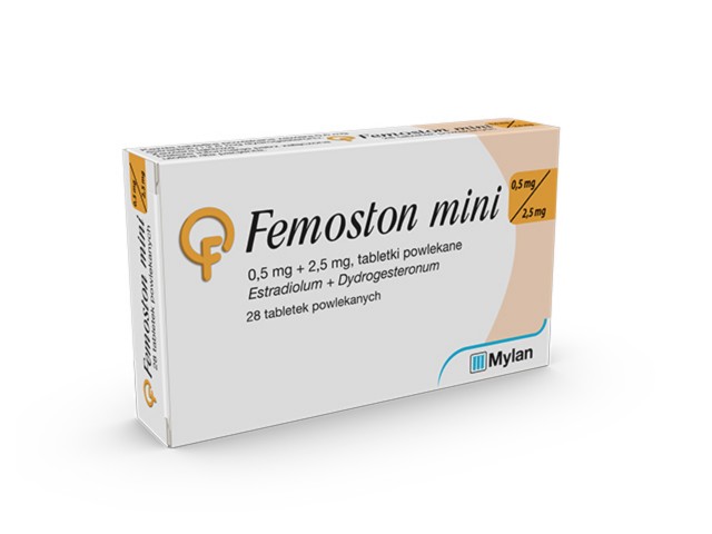 Femoston Mini interakcje ulotka tabletki powlekane 500mcg+2,5mg 28 tabl.