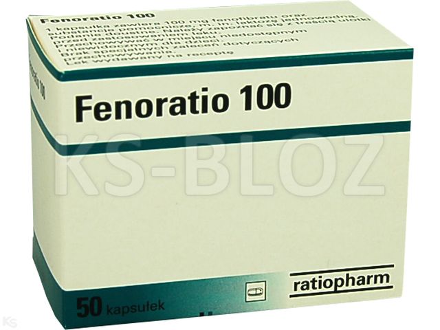 Fenoratio 100 interakcje ulotka kapsułki 100 mg 50 kaps. | 5 blist.po 10 kaps.