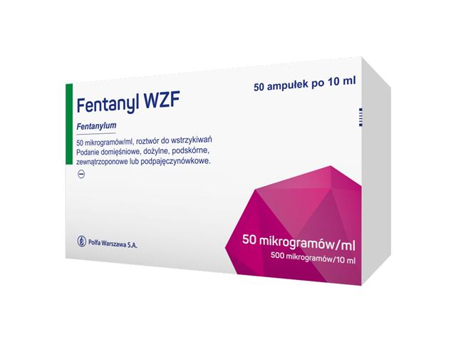 Fentanyl WZF interakcje ulotka roztwór do wstrzykiwań 500 mcg/10ml 50 amp. po 10 ml