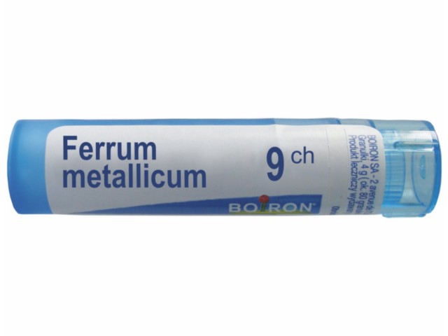 Ferrum Metallicum 9 CH interakcje ulotka granulki  4 g