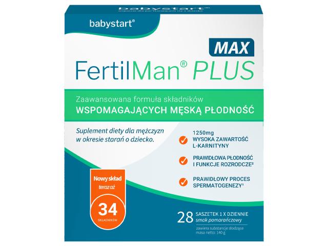 Fertilman Plus Max interakcje ulotka proszek - 28 sasz.