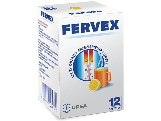 Fervex interakcje ulotka gran.do sporz.roztw.doust. 500mg+200mg+25mg 12 sasz.