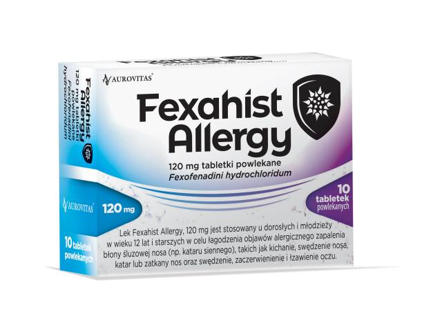 Fexahist Allergy interakcje ulotka tabletki powlekane 120 mg 10 tabl.