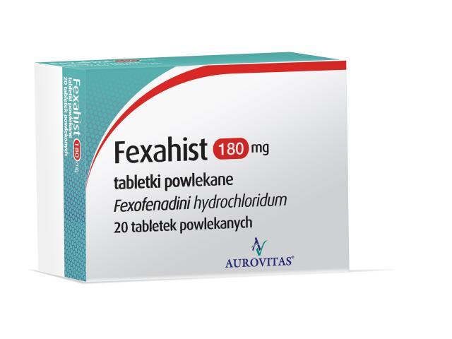 Fexahist interakcje ulotka tabletki powlekane 180 mg 20 tabl.