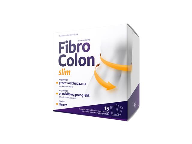 FibroColon Slim interakcje ulotka proszek  15 sasz.