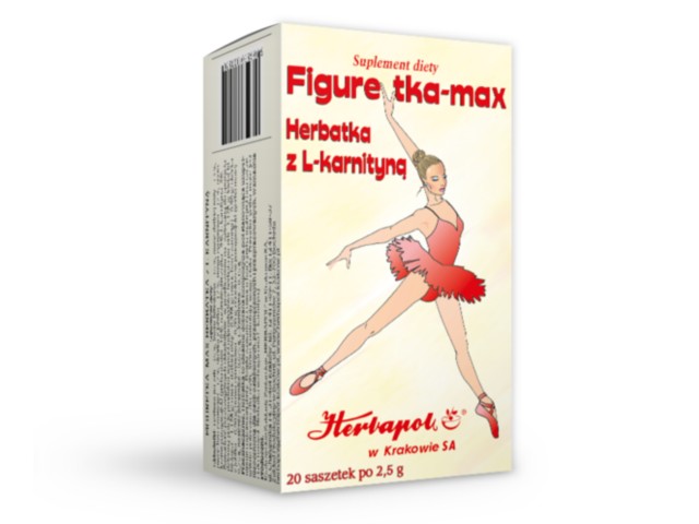 Figuretka Max Herbata z l-karnityną interakcje ulotka  2,5 g 20 toreb.