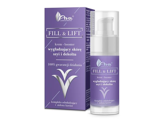 FILL & LIFT Krem booster wygładzający skórę szyi i dekoltu interakcje ulotka krem  30 ml