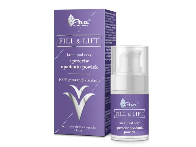 FILL & LIFT Krem pod oczy i przeciw opadaniu powiek interakcje ulotka krem  15 ml