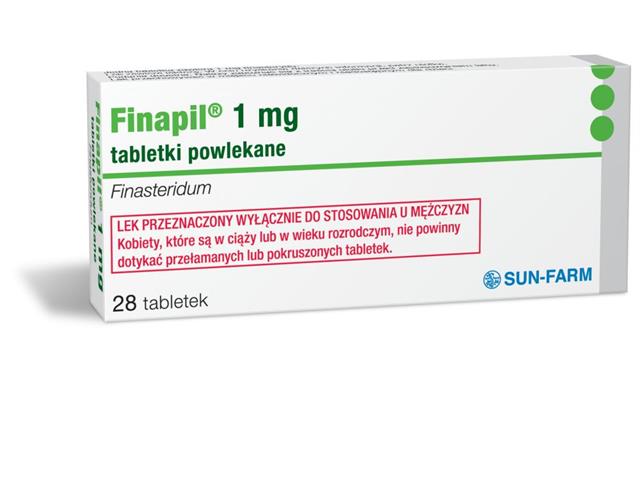 Finapil interakcje ulotka tabletki powlekane 1 mg 28 tabl.
